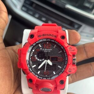 G-Shock Red and Black Resin Sport Watch